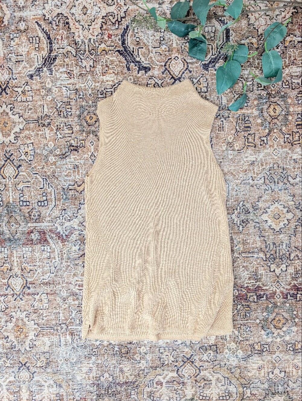 Chico's mock neck sleeveless sweater M
